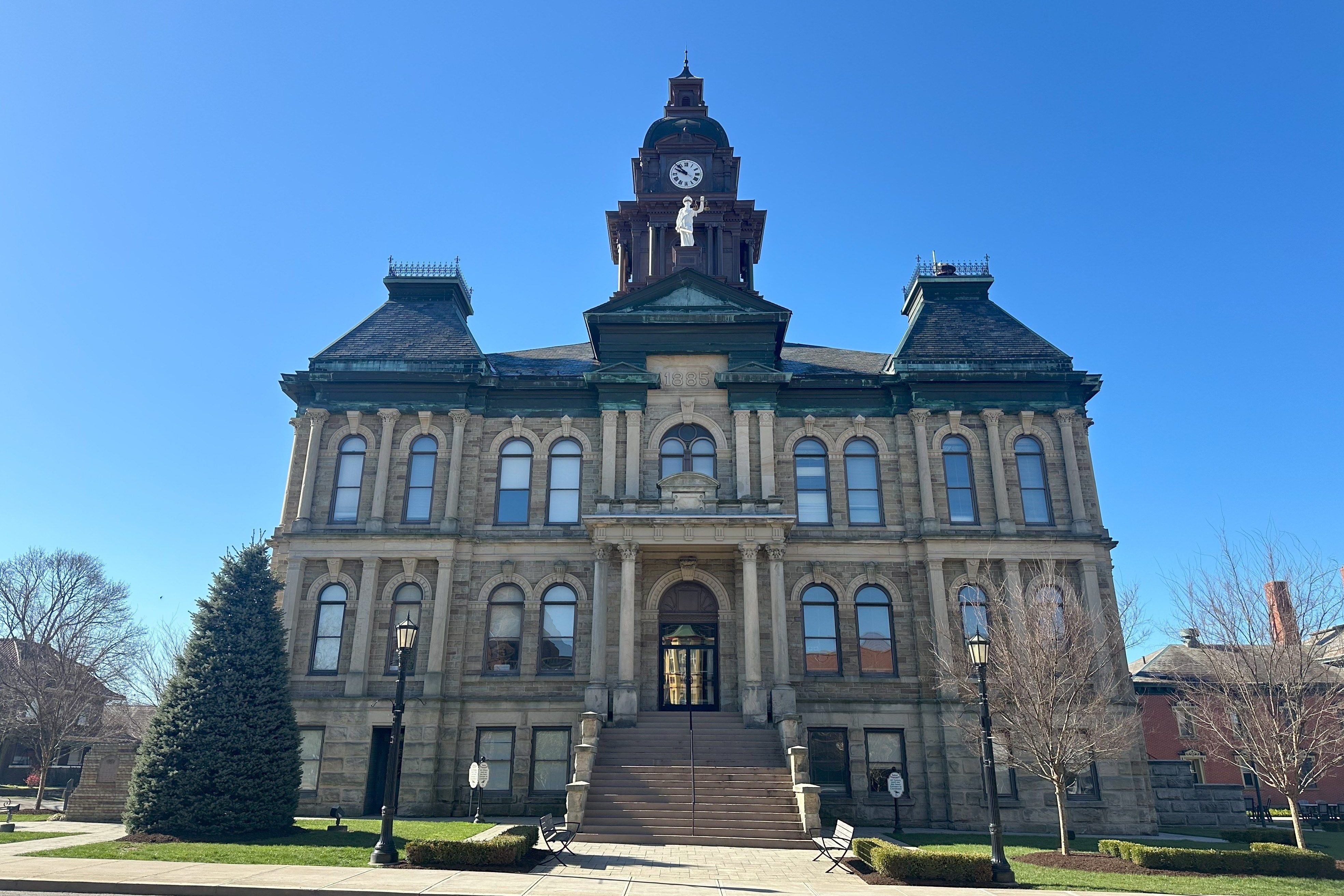 The Holmes County Courthouse building on a sunny day